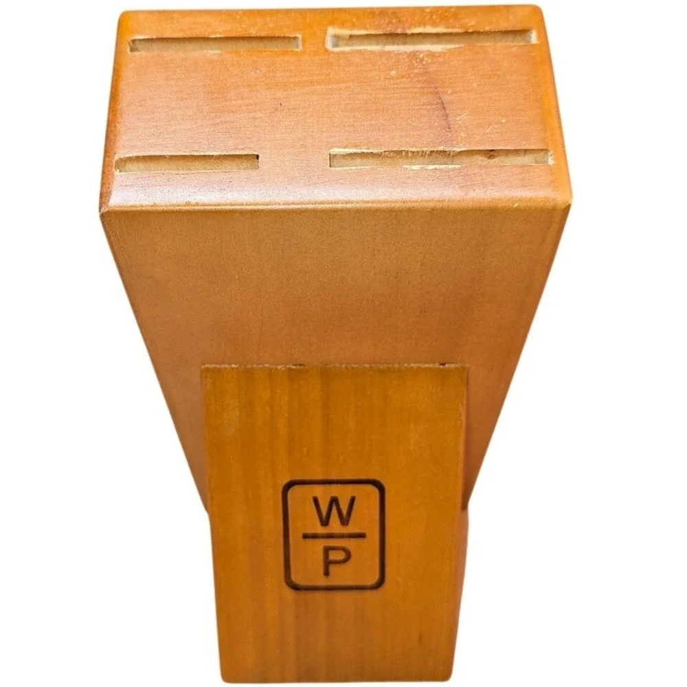 Wolfgang Puck WP‎ Santoku Chef's Knife Set Wood Block Only for 9